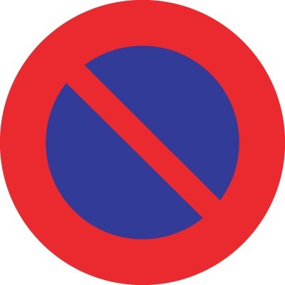 Sticker interdit de stationner