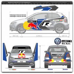 Polo R WRC Ogier Adhesive Decoration