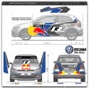 Décoration adhésive Polo R WRC Ogier