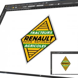 Sticker Renault régie Nationale